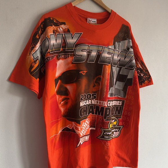 Vintage Y2K Tony Stewart T-Shirt / Nascar Cup Champion / 2005 / AOP / XL - Picture 2 of 7